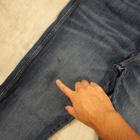 Wrangler Retro Slim Straight Jeans Dark Wash Men’s 36x34 Blue Denim - Picture 4 of 12